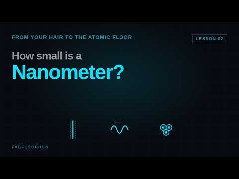 How Small is a Nanometer? From Your Hair to the Atomic Floor