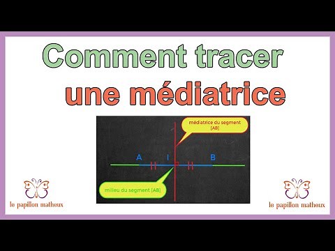 comment tracer une médiatrice d'un triangle avec le compas
