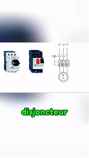 À quoi sert un disjoncteur moteur dans une installation électrique industrielle? #electrician #electrical #electricite #diy