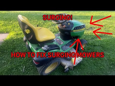 How to fix a surging or sputtering John Deere Lawn Tractor