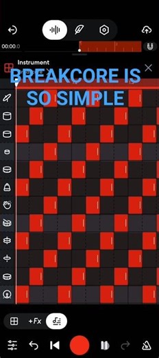 Breakcore in Bandlab if it's very simple || #bandlab #breakcore #beats #capcutedit