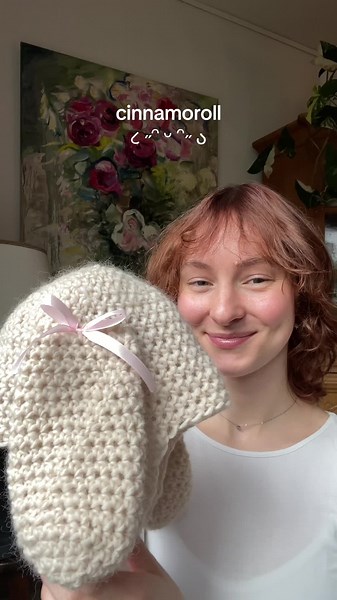 Crochet Bunny Hat Pattern: Free Download! #Crochet #Cinnamoroll