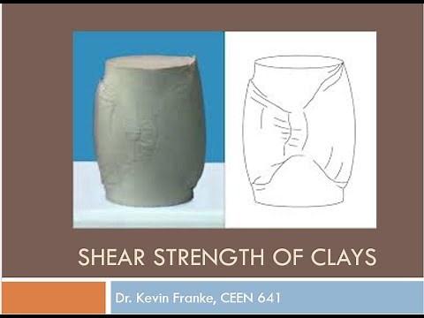 CEEN 641 - Lecture 14 - Shear Strength of Clays