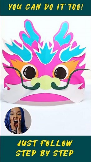 Dragon Crown Mask 🐲👑 | Easy Paper Headband DIY