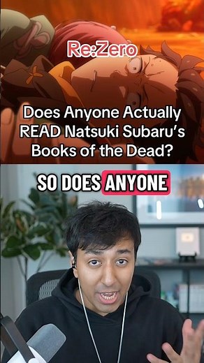 Does Anyone Actually READ Natsuki Subaru’s Books of the Dead? Re:Zero #rezero #anime #isekai