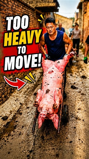 Moving This Giant Pig Wasn't Easy! 🐷💪