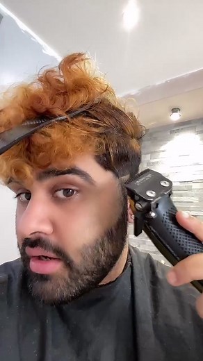 I bet you didn’t expect that haircut 😳😱#foryou #foryoupage