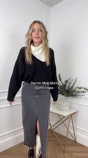 Denim Midi Skirt Outfit Ideas for Every Occasion