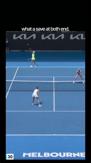 Finance | Sports | Tech | News on Instagram: "In tennis, the phrase “what a save at both ends” means that both players made incredible defensive shots in the same rally, keeping the point alive when it looked like they were about to lose it. It usually describes a fast, intense rally where one player hits a strong attacking shot and the opponent somehow reaches it and returns it, then the situation reverses and the other player is forced to defend just as desperately. Commentators use this phras