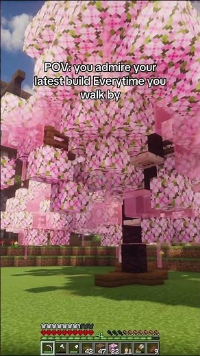 Minecraft Sakura tree build