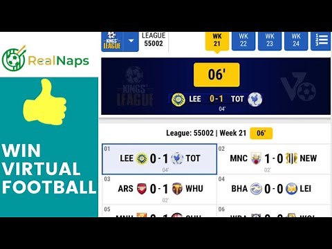 How to get FREE winning predictions on Betking virtual football for mobile phones -realnaps.com