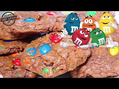 Chocolate M&M Fudge Cookies - How to make recipe