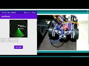 Radar con Arduino y Android usando 3 sensores ultrasonicos.