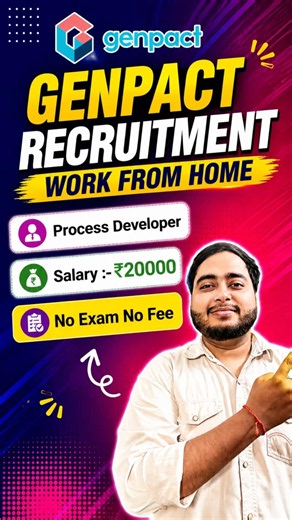 GENPACT Work From Home Job 2026 | Online Jobs at Home | 12th Pass Freshers | Apply Now!!!