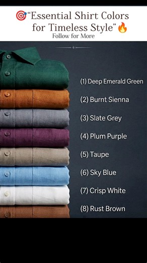 “7 Essential Shirt Colors Every Man Needs (Timeless Style Guide)” #fashion #ytshorts