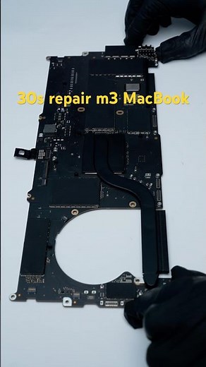 M3 MacBook Pro A2918 can’t turn on , 30s repair success . #apple #repair #m3 #mac #fix