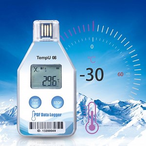 [Hot Item] Temperature Data Logger Single Use Pdf Report USB Port 32000 Points