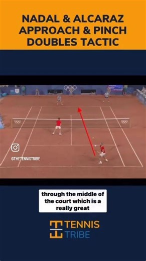 Nadal & Alcaraz Approach & Pinch Doubles Tactic | #tennis #doubles