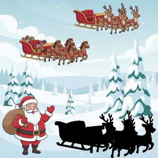 Saving Christmas: Helping Santa Find His Sleigh 🎄. #santaclaus #christmas