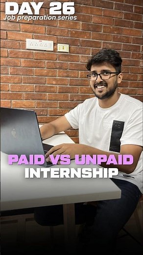 Paid vs Unpaid Internship ⚖️ | The Shocking Truth About Unpaid Internships! 🛑 | Day 26/30