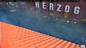 82K views · 1.4K reactions | A ballast train dumps its payload on the move, past our Waupaca, WI camera. Of interest is former BC Rail #4641 in the trailing position. Watch more here: https://virtualrailfan.com/waupaca/ | Virtual Railfan | Facebook