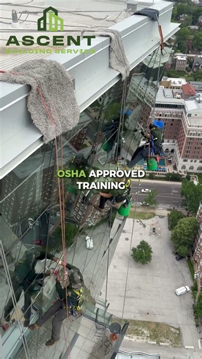 Safety First in High-Rise Window Cleaning #cleaningequipment #HighRiseCleaning #buildingsafety