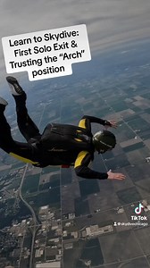 93K views · 1.2K reactions | First solo exit learning to solo skydive in Skydive Chicago’s Advanced Freefall Program AND trusting the “Arch” position! • • • #skydivechicago #learntoskydive #sdcafp #advancedfreefallprogram #learntosoloskydive #courage2024 #thingstodoinchicago | Skydive Chicago | Facebook