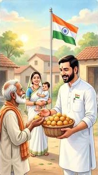 Homemade Motichoor Laddu for Independence Day | Village Family share love | #independenceday #shorts