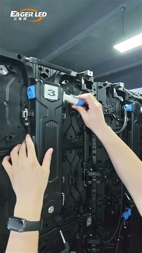 Plug-in modules make LED displays more convenient#eagerled #leddisplay #ledscreen #rentalleddisplay