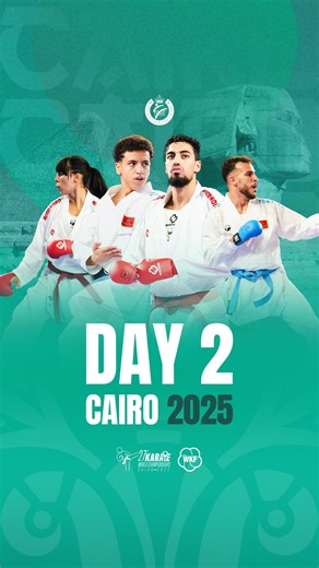 Day 2 – Karate World Championships 🥋🌟 The intensity keeps rising! Spectacular matches, unbreakable focus, and moments that took our breath away. The road to victory is getting even more exciting! 💥👏 #KarateWorldChampionships #Karate #Day2Recap #MartialArts | Fédération Royale Marocaine de Karaté et Disciplines Associées