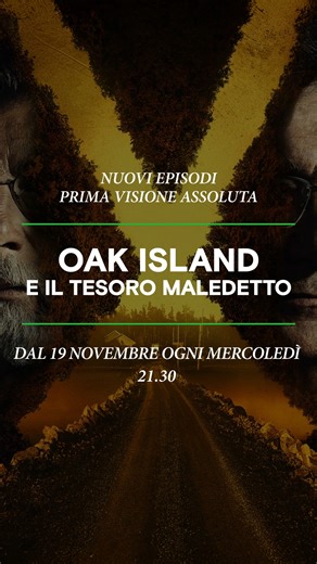 🌊 Sotto la superficie di Oak Island, il mistero non dorme mai: la caccia più famosa del Nord America riparte! I fratelli Lagina tornano con nuove scoperte, tecnologie all’avanguardia e una mappa che potrebbe riscrivere la leggenda. 📍 Oak Island e il tesoro maledetto, i nuovi episodi dal 19 novembre, ogni mercoledì alle 21.30, in prima visione assoluta su HISTORY Channel, canali 116 e 409. | HISTORY