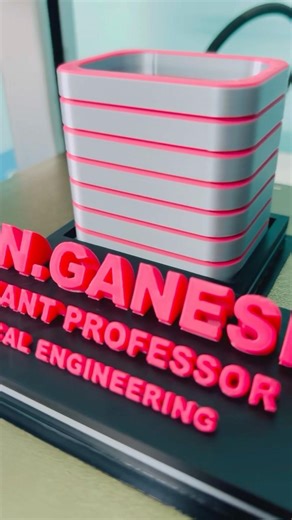 Finally Printed Something for Me! Custom Name Pen Stand | 3D Print🥰#3dprinting #custom3dprinting