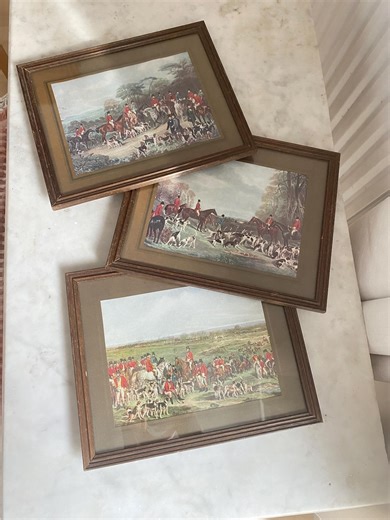 Vintage English Fox Hunting Prints Set of 3 | Framed Equestrian Art | Ralph Lauren Style - Etsy Canada