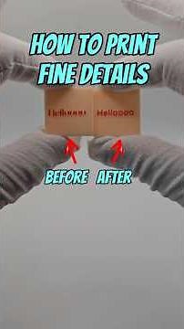 How to 3D print fine details #3dprinting #creality #tips #tutorial #guide
