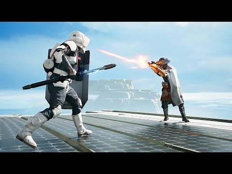 Shield Troopers vs Bounty Hunters - STAR WARS JEDI SURVIVOR NPC Wars