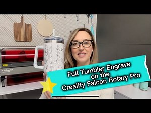 How to: Full Stanley 40oz engraved tumbler wrap. Creality Falcon Pro & Rotary Pro #laserengraving