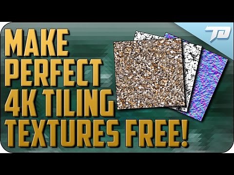 Create Seamless Tiling Texture Maps Free | Bitmap to Material Tutorial