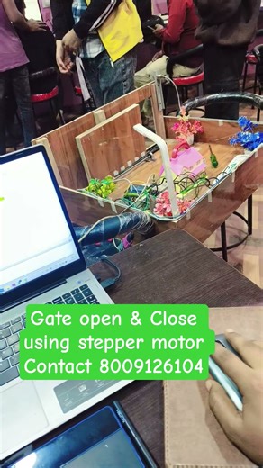 Door automatic open and close system using stepper motor #shorts