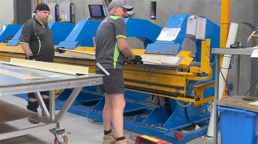Custom flashing is our thing! In this case, barge roll capping with a non-standard 20mm diameter in Colorbond Classic Cream. #roofingandsheetmetalcentre #everythingsheetmetalfromtheroofdown #customsheetmetal #sheetmetalfab #sheetmetalfabrication #roofing #custommade #melbourne #building #construction #constructionindustry #roof #roofer #rooftop #roofplumbing #metalroofing | Roofing Sheetmetal Centre
