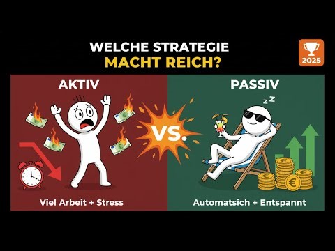 Welche Strategie macht dich reich? Passiv oder aktiv investieren