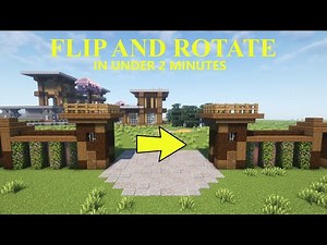How to FLIP and ROTATE using WorldEdit in Minecraft 1.21 in under 2 minutes!