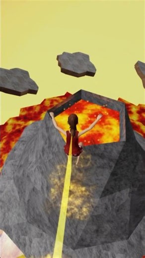 Jump 🌋 inside volcano ⚰️ part 2 | Roblox | Mr Jerry | #roblox #shortsfeed #shorts
