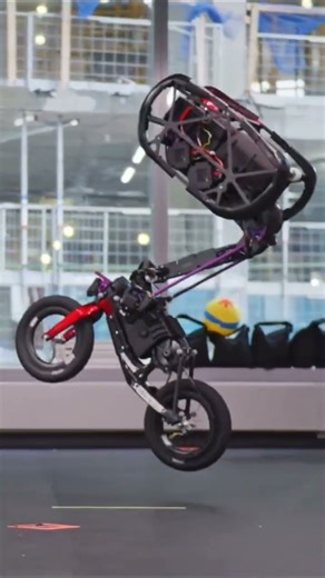 Watch this robot ride a bicycle with perfect balance! #robot #robotics #tech #ai