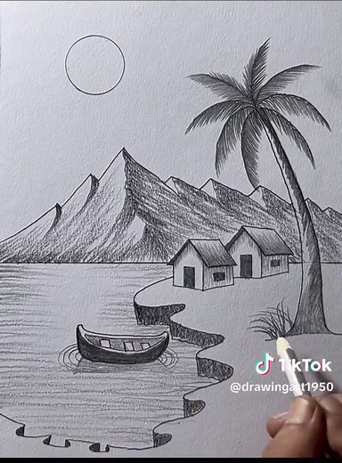 Pencil Art Scenery: Detailed Pencil Drawing Techniques