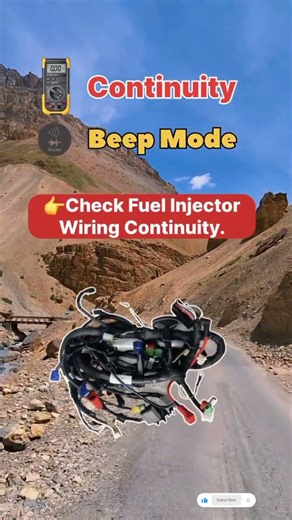 How to chek Fuel injector in multimeter 🤔 simple tips👍 #Bikeprofesor #automobile #Rohitkakade