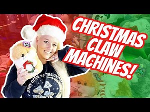 We Found Christmas Plushie Claw Machines at Castle Park!
