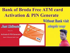 Bank of Baroda Net Banking Registration - Debit Card Pin Generation Online | bob Tech and Technics
