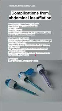 Complications from abdominal insufflation