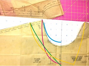 Adapting the neckline on a commercial pattern – The Sewing Directory