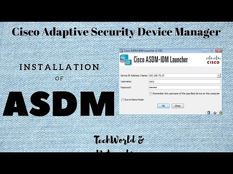 Cisco Adaptive Security Device Manager { ASDM } Installation. ( HINDI )